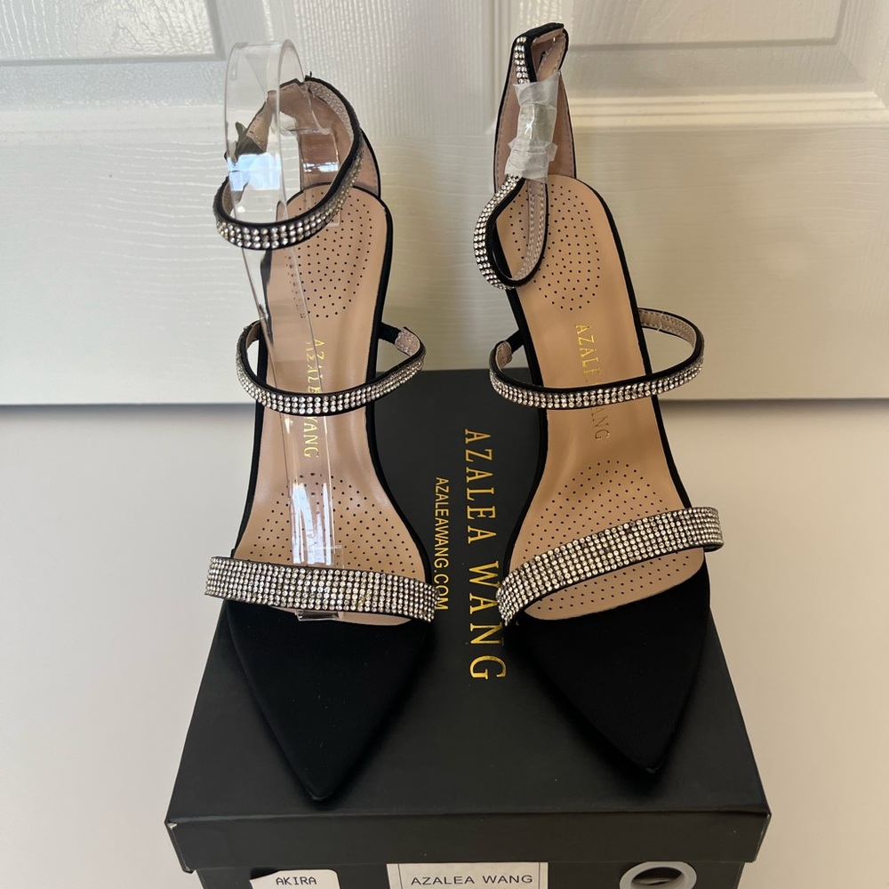 Azalea Wang Galaxy Strappy Heels, Sz 9